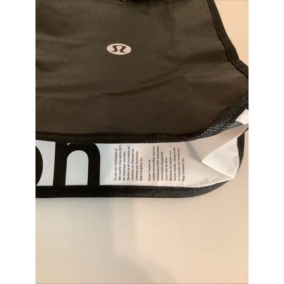Lululemon holiday tote bag. Black & White 9” x 12” - - Picture 4 of 4